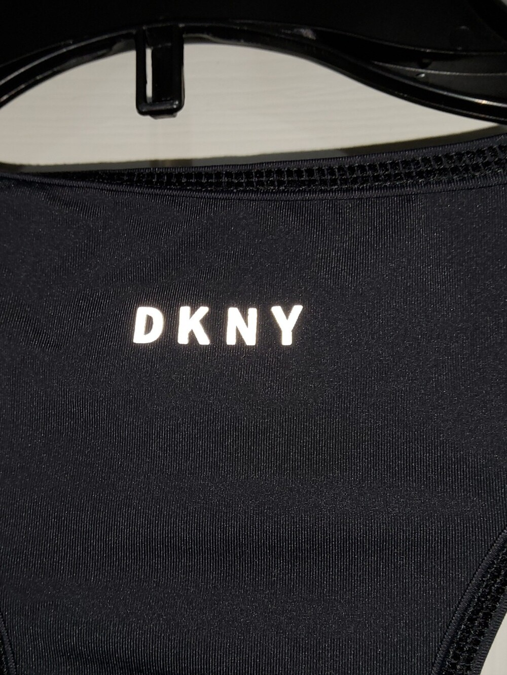 DKNY Sport Womens Perforated Logo Racerback Activewear Tank Top Black Size XL - Picture 7 of 9